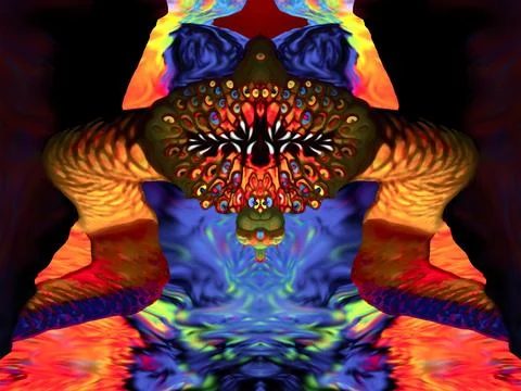 From the Depths of Hell IT Came Stock Illustration