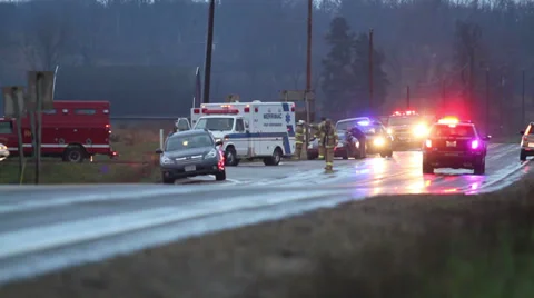 Deputy Arriving Video stock 32721206