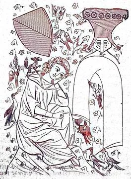 Der Codex Manesse, Manessische Liederhandschrift oder Manessische Handschr... Stock Photos