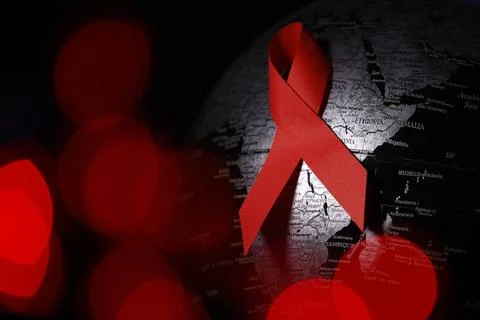  Der Welt-AIDS-Tag wird jährlich vom gemeinsamen Programm der Vereinten Na.. Stock Photos