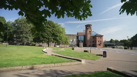 Derby Cathedral and The Museum of Making, Derby, Derbyshire, England Stock Footage 281377256