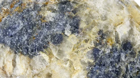 Derbyshire Blue John mineral sample, tracking shot. Stock Footage 62759730