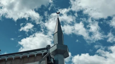 The Deregoi Minaret Mosque in Yalta Stock Footage 313109428