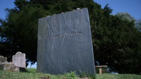 Derek Jarman Grave  Stock Footage 66574380