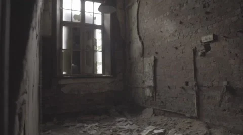 Derelict Building Room Stock Footage 68908081