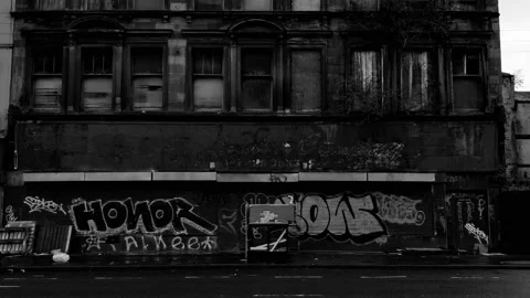 Derelict city building 動画素材 171798853