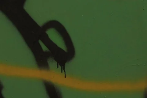 Derelict Train / Tram with graffiti NTSC Stock Footage 396833