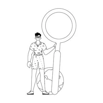 The derision is holding a coke up looking methamphetamine . datum search pe.. Stockillustratie