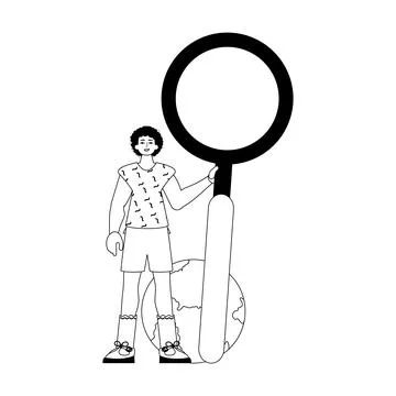 The derision is holding a coke up looking methamphetamine . datum search pe.. Stock Illustration