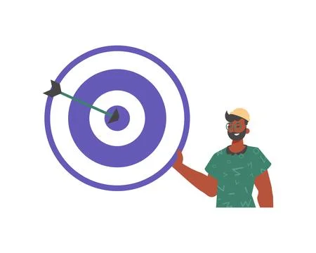 The derision holds in his spend a devour with arrow that hit the attentivenes イラスト素材