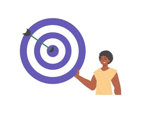 The derision holds in his spend a devour with arrow that hit the attentivenes イラスト素材