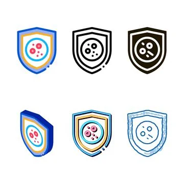 Dermatitis multipack problem icon vector outline Stock Illustration