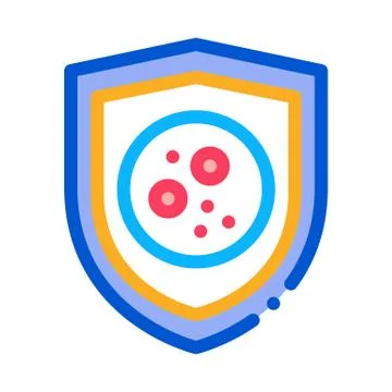 Dermatitis problem icon vector outline illustration Stock Illustration