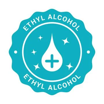 Dermatologically tested vector label with water drop, leaf and hand logo. Stock Illustration