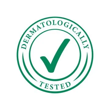 Dermatologically tested vector water drop icons Stock-Illustration