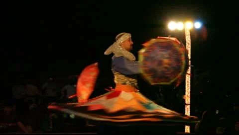 Dervish Dancer with Lights Video stock 10582643