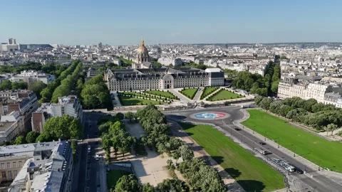 Des Invalides Museum At Paris Ile De France In France. Stock Footage 308773078