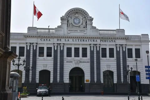 Desamparados Station / Casa de la Literatura Peruana in Lima, Peru Stock Photos