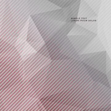 Desaturated gray background with abstract geometric shape Stock Illustration