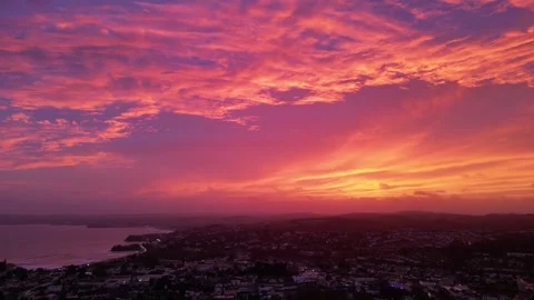 Descedning Devon Sky Stock Footage 257890880