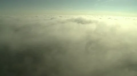 Descend through clouds Stock Footage 10909683