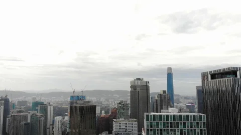 Descending area of eq tower Stock Footage 102856762