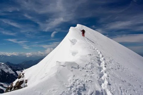 Descending climber Stock Photos