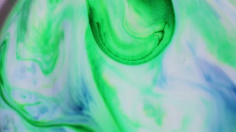 Descending green paint shape Stock Footage 90187519