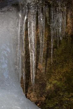 Descending Icicles Stock Photos