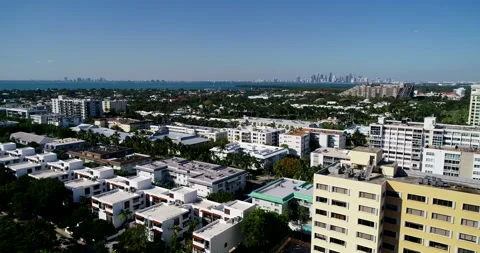Descending into Key Biscayne Stock Footage 172162998