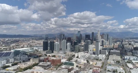 Descending on LA Stock Footage 126091222