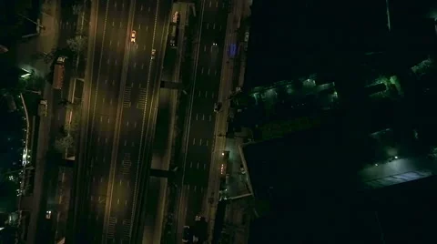 Descending on to the Motorway Stock Footage 67559342