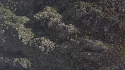 DESCENDING MOUNTAINS VERTIGO Stock Footage 90133872