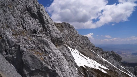 Descending from mountian Stock Footage 88374681