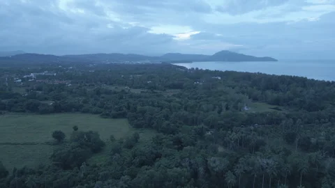 Descending over beach Stock Footage 294968386