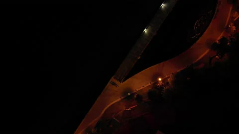 Descending on a park Stock Footage 218304468