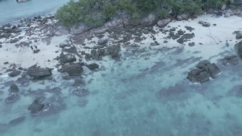 Descending on the Phi Phi Islands Stock Footage 294963477