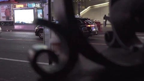 Descending on Times Square Stock Footage 78951374