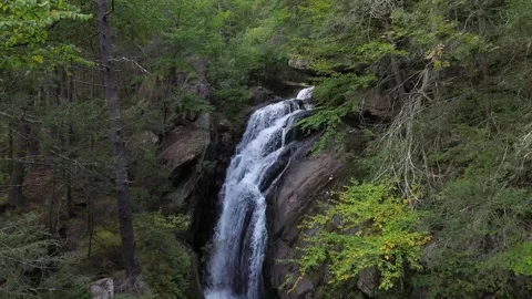 Descending waterfall footage. Stock Footage 267130016