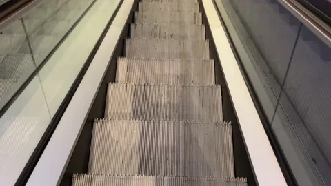 Descent from the escalator Video stock 230082635