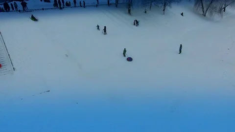 Descent from the mountain on cheesecake Stock Footage 102269016