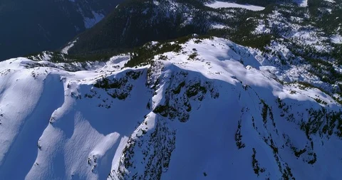 Descent to mountain surface Stock Footage 91378997