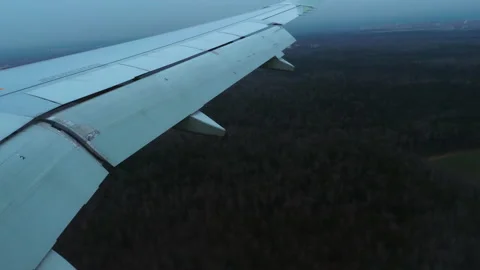 Descent of the plane before landing Stock Footage 165935908