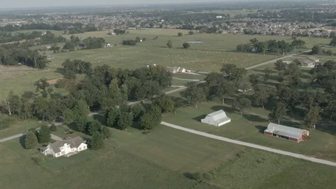 Descent upon the farm Stock Footage 116072680