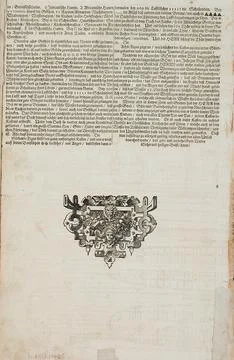 Description and Illustrations of the Construction of Noah's Ark. Germany, 1.. Stock Illustration