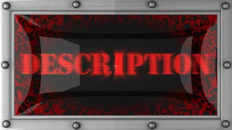 Description on led Stock Footage 8694073