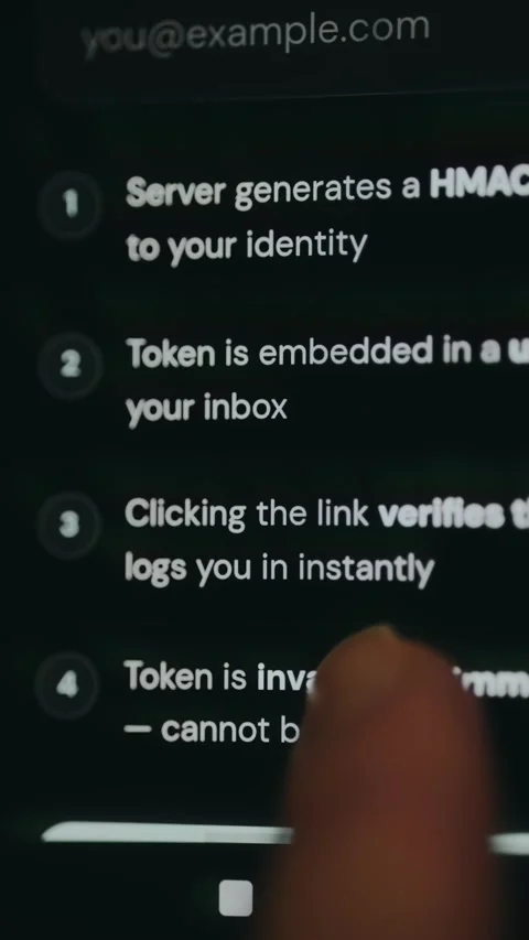 Description for Magic link authentication, a passwordless method Stock Footage 334416788