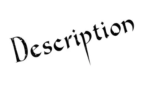Description rubber stamp Stock Illustration