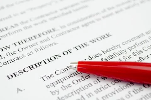 Description of the work Stock Photos