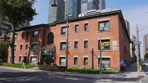 Descriptive Image of a Brick Building: F... | Stock Video | Pond5
